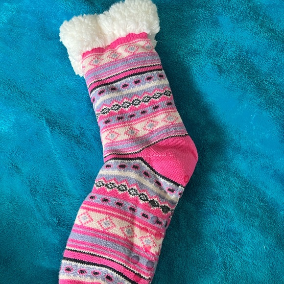 Winter thermal fleece knit slipper sock - Picture 1 of 5